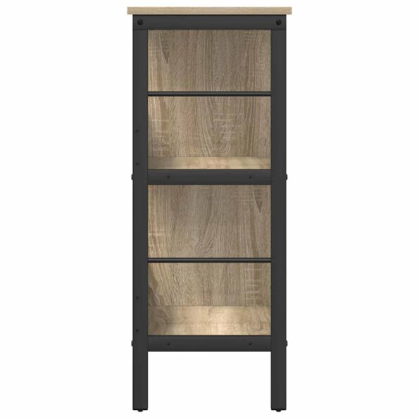 vidaXL Regál na knihy Sonoma dub 82 x 32 x 79 cm Kompozitné drevo – Obrázok 6