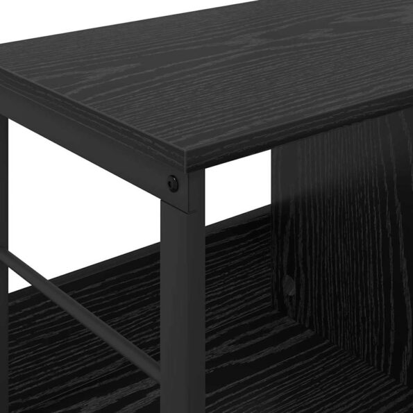 vidaXL Regál na knihy Čierny dub 102 x 32 x 40,5 cm Kompozitné drevo – Obrázok 8