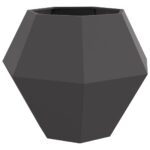 vidaXL Hrantík 2 pcs Čierna 100 x 100 x 80 cm Oceľ – Obrázok 5