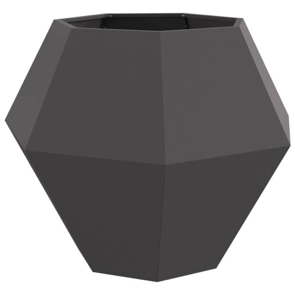 vidaXL Hrantík 2 pcs Čierna 100 x 100 x 80 cm Oceľ – Obrázok 5