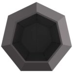 vidaXL Hrantík 2 pcs Čierna 100 x 100 x 80 cm Oceľ – Obrázok 7
