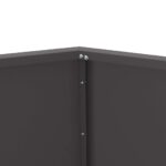 vidaXL Hrantík 2 pcs Čierna 100 x 100 x 80 cm Oceľ – Obrázok 8