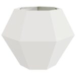 vidaXL Hrantík 2 pcs Biela 100 x 100 x 80 cm Oceľ – Obrázok 6