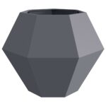 vidaXL Hrantík 2 pcs Antracit 100 x 100 x 80 cm Oceľ – Obrázok 6