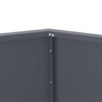 vidaXL Hrantík 2 pcs Antracit 100 x 100 x 80 cm Oceľ – Obrázok 8