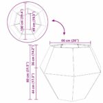 vidaXL Hrantík 2 pcs Strieborná 100 x 100 x 80 cm Nerezová oceľ – Obrázok 11