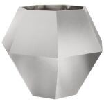 vidaXL Hrantík 2 pcs Strieborná 100 x 100 x 80 cm Nerezová oceľ – Obrázok 5