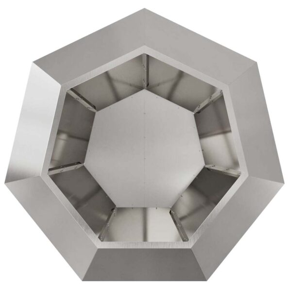 vidaXL Hrantík 2 pcs Strieborná 100 x 100 x 80 cm Nerezová oceľ – Obrázok 7