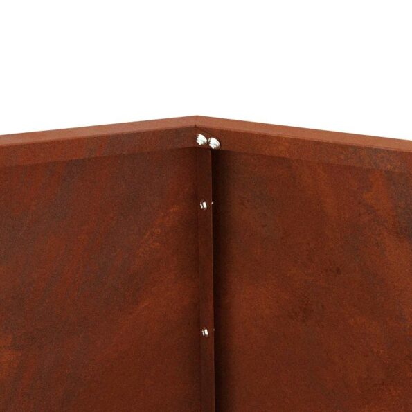 vidaXL Hrantík 2 pcs Hrdzavý 100 x 100 x 80 cm – Obrázok 8