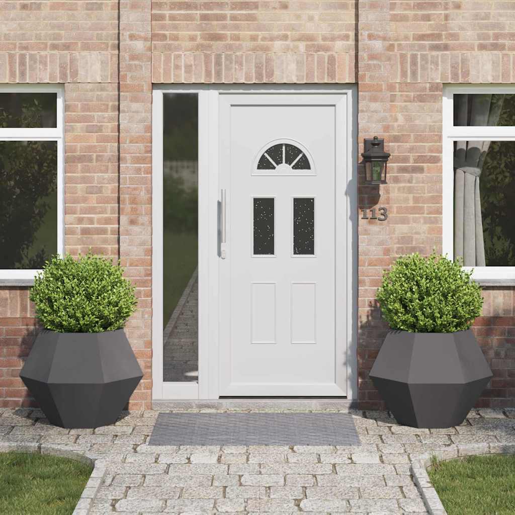 884039_1.jpg vidaXL Hrantík 2 pcs Čierna 75 x 75 x 60 cm Oceľ – Obrázok 1