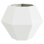 vidaXL Hrantík 2 pcs Biela 75 x 75 x 60 cm Oceľ – Obrázok 6