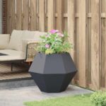 vidaXL Hrantík Antracit 75 x 75 x 60 cm Oceľ – Obrázok 4