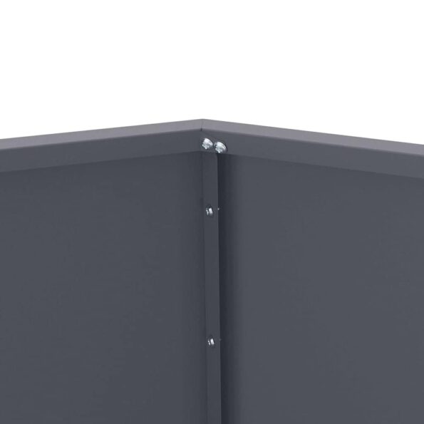 vidaXL Hrantík 2 pcs Antracit 75 x 75 x 60 cm Oceľ – Obrázok 8