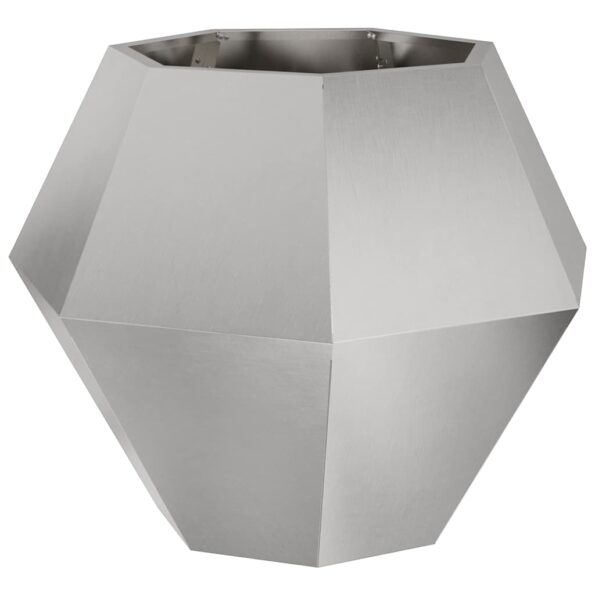 vidaXL Hrantík 2 pcs Strieborná 75 x 75 x 60 cm Nerezová oceľ – Obrázok 5
