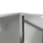 vidaXL Hrantík 2 pcs Strieborná 75 x 75 x 60 cm Pozinkovaná oceľ – Obrázok 8