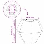 vidaXL Hrantík 2 pcs Čierna 50 x 50 x 40 cm Oceľ – Obrázok 11