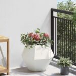 vidaXL Hrantík 2 pcs Biela 50 x 50 x 40 cm Oceľ – Obrázok 4
