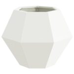 vidaXL Hrantík 2 pcs Biela 50 x 50 x 40 cm Oceľ – Obrázok 6