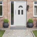 vidaXL Hrantík 2 pcs Antracit 50 x 50 x 40 cm Oceľ