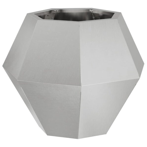 vidaXL Hrantík 2 pcs Strieborná 50 x 50 x 40 cm Nerezová oceľ – Obrázok 5