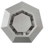 vidaXL Hrantík 2 pcs Strieborná 50 x 50 x 40 cm Nerezová oceľ – Obrázok 7