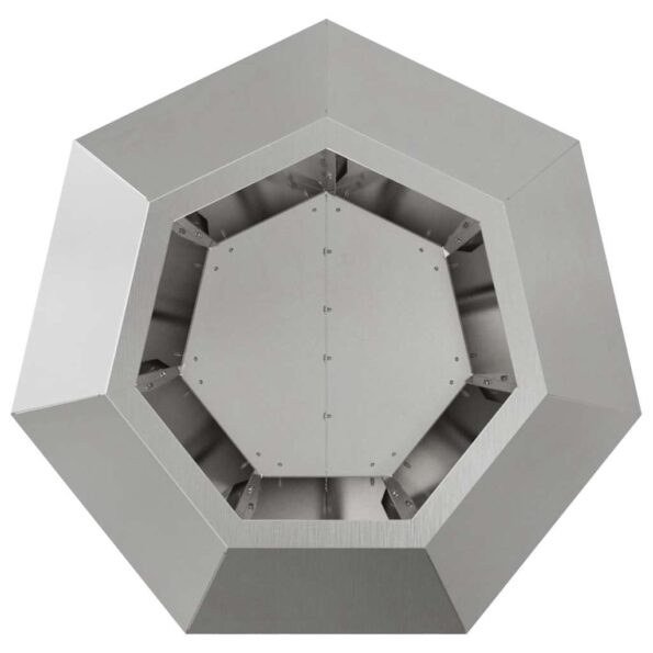 vidaXL Hrantík 2 pcs Strieborná 50 x 50 x 40 cm Nerezová oceľ – Obrázok 7