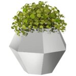 vidaXL Hrantík 2 pcs Strieborná 50 x 50 x 40 cm Pozinkovaná oceľ – Obrázok 3
