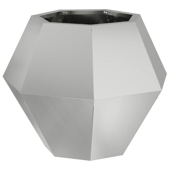 vidaXL Hrantík 2 pcs Strieborná 50 x 50 x 40 cm Pozinkovaná oceľ – Obrázok 5