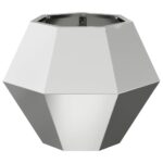 vidaXL Hrantík 2 pcs Strieborná 50 x 50 x 40 cm Pozinkovaná oceľ – Obrázok 6