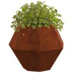 vidaXL Hrantík 2 pcs Hrdzavý 50 x 50 x 40 cm – Obrázok 5