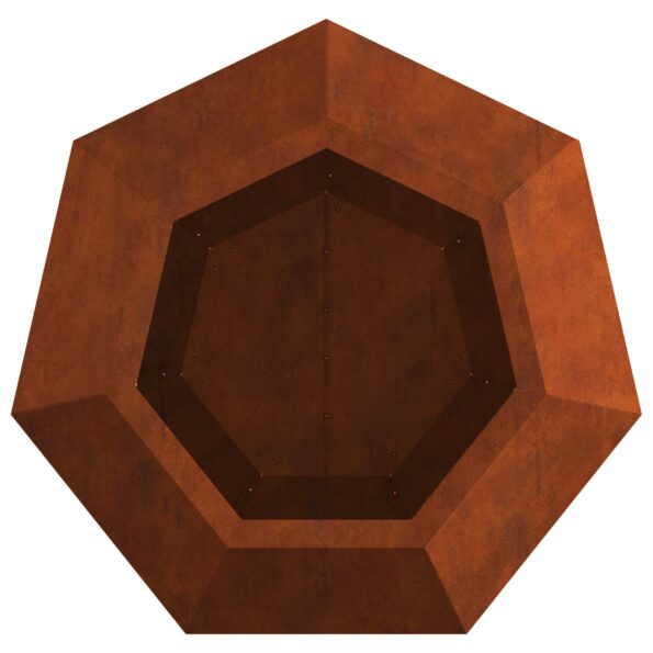 vidaXL Hrantík 2 pcs Hrdzavý 50 x 50 x 40 cm – Obrázok 10