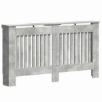 vidaXL Kryt radiátora Betónová šedá 152 x 19 x 81,5 cm – Obrázok 2