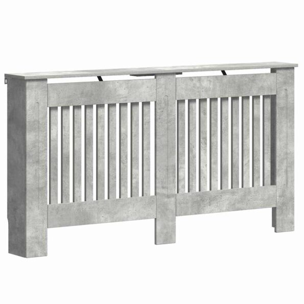 vidaXL Kryt radiátora Betónová šedá 152 x 19 x 81,5 cm – Obrázok 2
