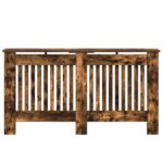 vidaXL Kryt radiátora Dymová dub 152 x 19 x 81,5 cm Kompozitné drevo – Obrázok 4