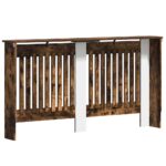 vidaXL Kryt radiátora Dymová dub 152 x 19 x 81,5 cm Kompozitné drevo – Obrázok 6