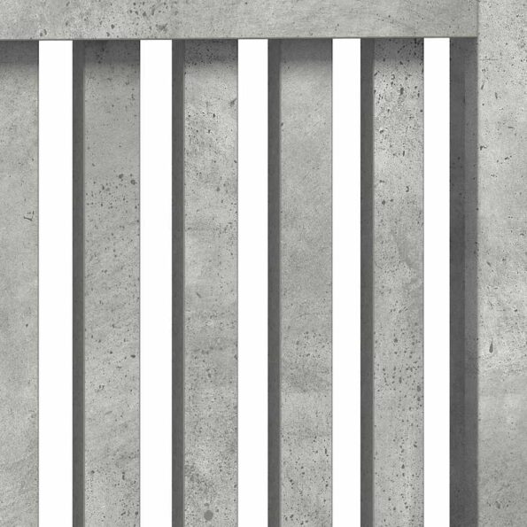 vidaXL Kryt radiátora Betónová šedá 78 x 19 x 81,5 cm Kompozitné drevo – Obrázok 7