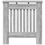 vidaXL Kryt radiátora Sivý Sonoma 78 x 19 x 81,5 cm Kompozitné drevo – Obrázok 4