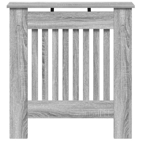 vidaXL Kryt radiátora Sivý Sonoma 78 x 19 x 81,5 cm Kompozitné drevo – Obrázok 4