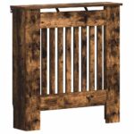 vidaXL Kryt radiátora Dymová dub 78 x 19 x 81,5 cm Kompozitné drevo – Obrázok 2