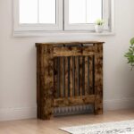 vidaXL Kryt radiátora Dymová dub 78 x 19 x 81,5 cm Kompozitné drevo – Obrázok 3