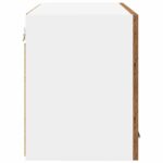 vidaXL Závesná skrinka Riga 2 pcs Staré drevo a biela 60 x 31 x 40 cm – Obrázok 8