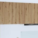 vidaXL Závesná skrinka Riga Remeselný dub a biela 50 x 31 x 80 cm