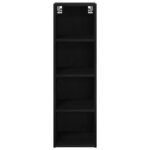 vidaXL Závesná skrinka s poličkou Riga Čierny dub 30 x 29,5 x 100 cm – Obrázok 5