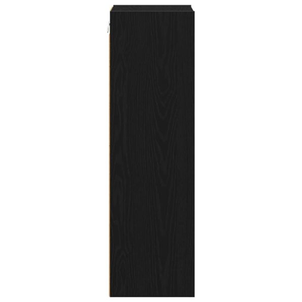 vidaXL Závesná skrinka s poličkou Riga Čierny dub 30 x 29,5 x 100 cm – Obrázok 6