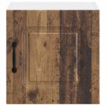vidaXL Horná kuchynská skrinka s poličkou Staré drevo 40 x 31 x 40 cm – Obrázok 13