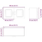 vidaXL Kuchynská skriňa s úložiskom Kalmar Sonoma dub 80 x 31 x 40 cm – Obrázok 6