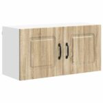 vidaXL Kuchynská skriňa s úložiskom Kalmar Sonoma dub 80 x 31 x 40 cm – Obrázok 8