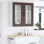 vidaXL Horná kuchynská skrinka 2 pcs Hnedý dub 40 x 31 x 80 cm – Obrázok 9