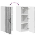 vidaXL Horná kuchynská skrinka s poličkou Sivý Sonoma 30 x 31 x 80 cm – Obrázok 13