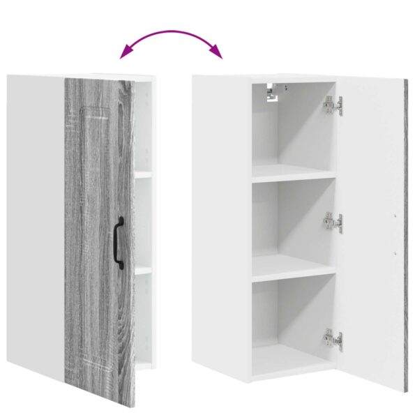 vidaXL Horná kuchynská skrinka s poličkou Sivý Sonoma 30 x 31 x 80 cm – Obrázok 13